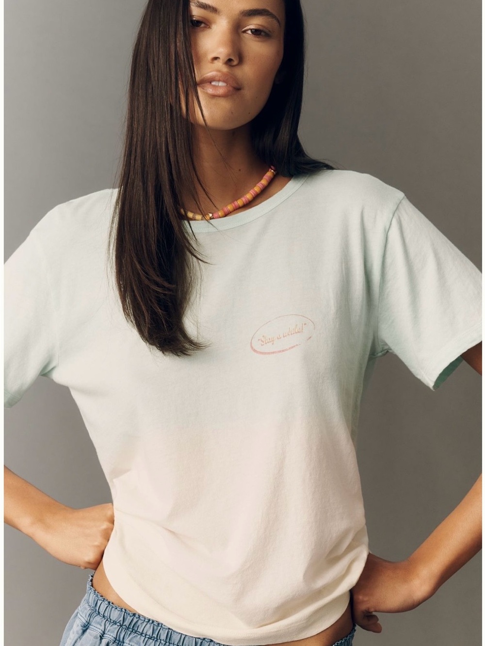 Pilcro 100% Cotton Heritage Ringer Tee